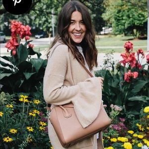 Camel Club Monaco cozy cardigan with bell sleeves